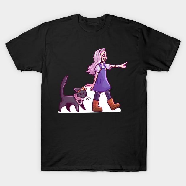 eri and catzawa T-Shirt by indipindy16